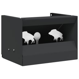 Cutie pentru capcane de bile Negru 29 x 22 x 20 cm Otel GartenMobel Dekor