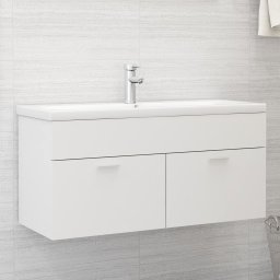 Dulap pentru chiuveta, alb, 100x38,5x46 cm, PAL GartenMobel Dekor
