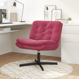 Scaun Relaxant Rotativ cu perna Altele Manual bordo 63 x 75 x 76 cm Catifea GartenMobel Dekor