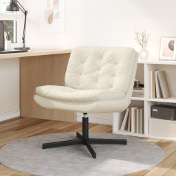 Scaun Relaxant Rotativ cu perna Altele Manual Crem 63 x 75 x 76 cm Catifea GartenMobel Dekor