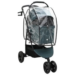 Carucior pentru Pisici Pliante Ajustabil Verde 78 x 54 x 101 cm GartenMobel Dekor