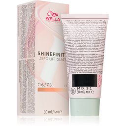 Wella Professionals Shinefinity Zero Lift Glaze vopsea de păr demipermanentă culoare 06/73 - Caramel Chocolate 60 ml