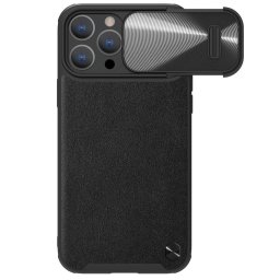 Husa Nillkin CamShield Leather S Case iPhone 14 Pro Max cover with camera cover black