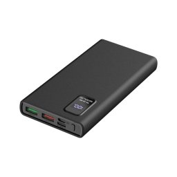 Acumulator extern cu afișaj LED Power Delivery 10000 mAh 3,7V negru