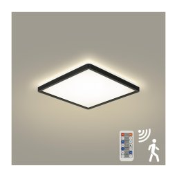 Plafonieră LED dimabilă cu senzor de mișcare ULTRA SLIM LED/18W/230V 30x30 cm + telecomandă
