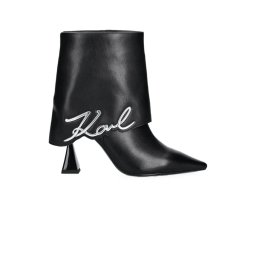 KARL LAGERFELD Ghete Debut Ii Fold Down Midi KL32044A 000-black lthr