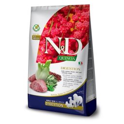 FARMINA N&D Quinoa Dog Adult medium maxi Digestion Lamb, fennel 2,5 kg Hrana pentru caini talie medie si mare cu tulburari digestive, cu miel si fenicul