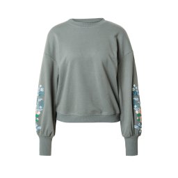 ONLY Bluză de molton 'ONLBrooke' albastru fumuriu / verde iarbă / verde pastel / alb