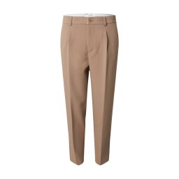 DAN FOX APPAREL Pantaloni cu dungă 'Toni' maro cămilă