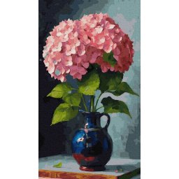 Set pictura pe numere, cu sasiu, Eleganta roz, 40x70 cm