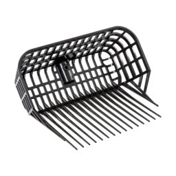 Furcă pentru gunoi de grajd, MaxiFork, negru, 38 × 30 cm