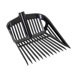 Furcă pentru gunoi de grajd, negru, 37 × 43 cm