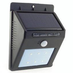 PowerNeed Sunen lampa de perete solar cu senzor de mișcare IP64