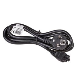 Akyga Power Cord AK-NB-01C for notebooks VDE IEC C5 250V/50Hz 1,5m