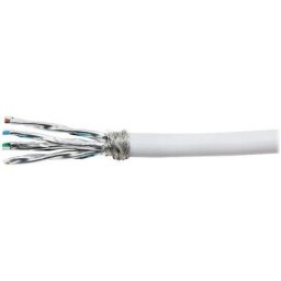 Bulk Patch Cable S/FTP Cat.7 Cu PrimeLine, LSOH white, 100m
