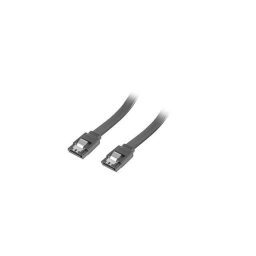 Lanberg cable SATA DATA III (6GB/S) F/F 50cm; METAL CLIPS Black