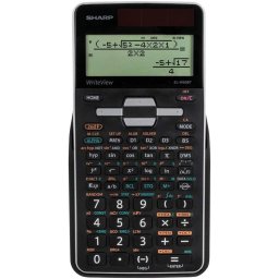 Calculator de birou Calculator stiintific, 16 digits, 640 functii, 161x80x15 mm, dual power, SHARP EL-W506TBSL - argint