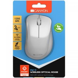 Mouse CNE-CMSW11PW, USB Wireless, Pearl White