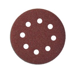 DISC ABRAZIV HARTIE CU ORIFICII 125MM - GR.60, 5/SET