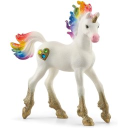 Schleich Bayala rainbow unicorn foal, toy figure