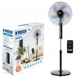 Ventilator Ventilator de birou Noveen, diametru 40 cm, 55 W, 3 trepte de viteza, reglare pe inaltime, telecomanda, F455 Black