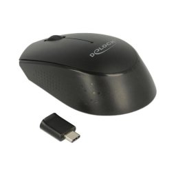 Mouse DELOCK Optische 3-Tasten Mini-Maus USB-C 2.4GHz wireless