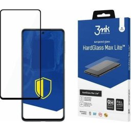 Folie de sticlă securizată 3MK HardGlass Max Lite pentru Samsung Galaxy M53 5G - negru