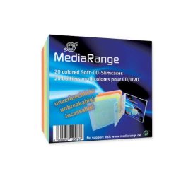 Accesorii birotica CD/DVD Soft-Slimcase Color 5x4 20 pieces