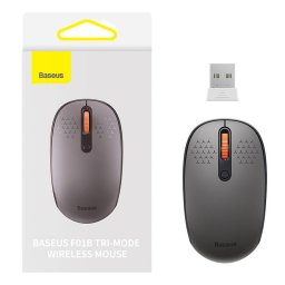 Mouse F01B Tri-mode 2.4G BT 5.0 1600 DPI Gri