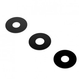 Piese si componente Geam Camera Spate Samsung Galaxy A05s A057, Wide + Macro + Depth, cu Rama, Negru