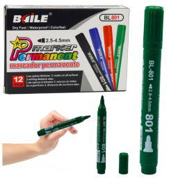 Accesorii birotica Marker permanent, rezistent la apă, verde, 2,5-4,5 mm