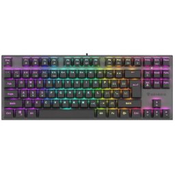 Tastatura Thor 303 TKL R, Cu fir, USB, Layout US, Negru