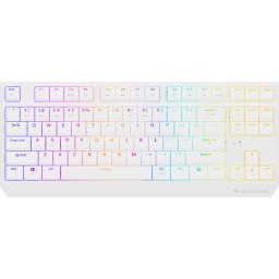Tastatura Thor 230 TKL R, Fara fir, Bluetooth, Layout US, Alb