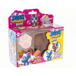 Set bonus de figurine Pisicuță murdară care se îmbăiază, pufoasă