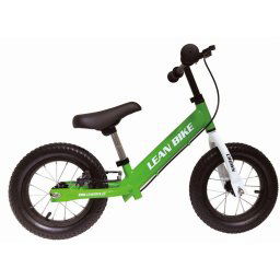 Bicicletă de echilibru CROWN cu roți gonflabile verzi