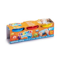 Articole pentru scoala Plastilina, 3 culori x 75 g/set, CARIOCA Baby