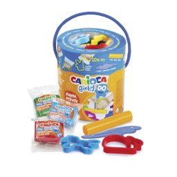Articole pentru scoala Set plastilina colorata, 10 culori x 40 g, contine instrumente de modelaj, CARIOCA Baby Do Playset