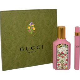 Set Gucci Flora Gorgeous Gardenia, EDP 50 ml + travel spray 10 ml, parfum damă premium