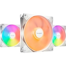 be quiet! Light Wings LX 140mm PWM high-speed White Triple Pack, case fan (white, pack of 3)