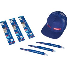 Lama de fierastrau, 3 buc, 225 mm, Carbura, + Sapca