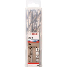 Set 5 burghie pentru metal HSS-G, 12 x 101 x 151 mm