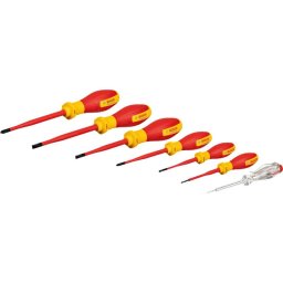 1600A02NF7 - Set surubelnite cu profil PH si plat, 7 bucati, izolatie 1000 V