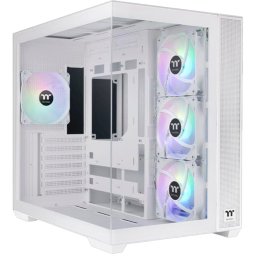 Carcasa Thermaltake View 380 TG ARGB Snow, Tower Case (White, Tempered Glass x 2)
