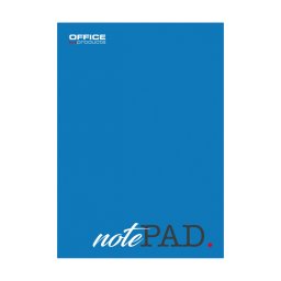 Blocnotes A4, 100 file - 60gsm, lipit pe latura mica, coperta albastra, Office Products - matematica