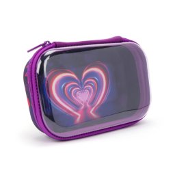 Penar Penar cu fermoar ZIPIT Clear Top Storage Box - Neon Heart