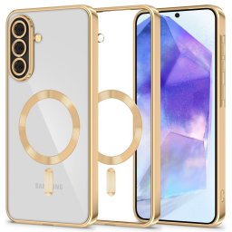 Husa Husă Tech-Protect Magflex MagSafe pentru Samsung Galaxy A56, compatibilă MagSafe, finisaj premium, aurie