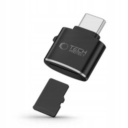 Card reader Adaptor Tech Protect UltraBoost Type C la Card Reader Micro SD TF Black