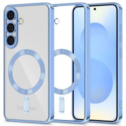 Husa Husă Tech-Protect Magflex MagSafe pentru Samsung Galaxy S25, compatibilă MagSafe, finisaj premium, albastră