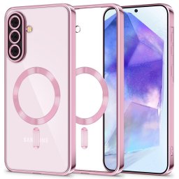 Husa Husă Tech-Protect Magflex MagSafe pentru Samsung Galaxy A56, compatibilă MagSafe, finisaj premium, roz
