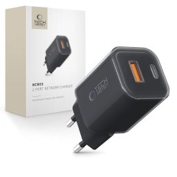 Incarcator de retea 1xUSB-C + 1xUSB-A PD QC3.0 33W Negru